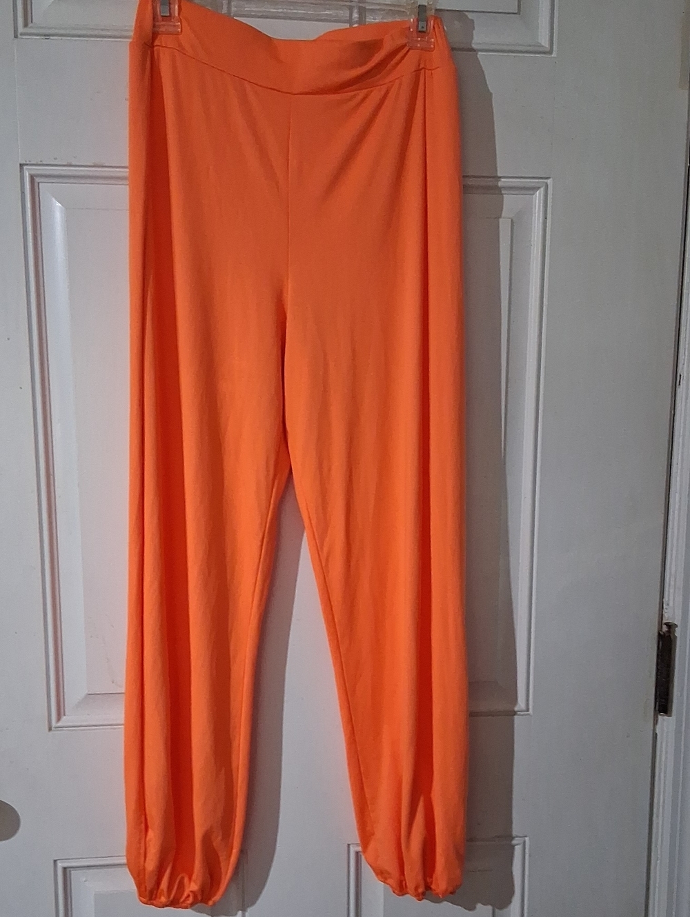 High-Waist Women's Orange Lounge Pants